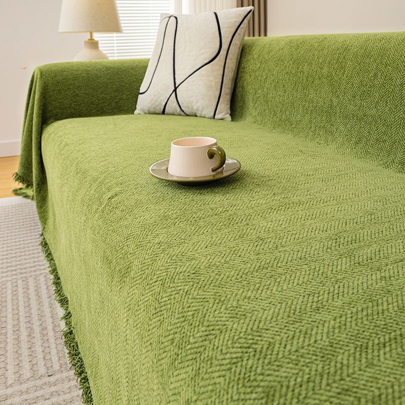 Herringbone Chenille Chenille Sofa Cover