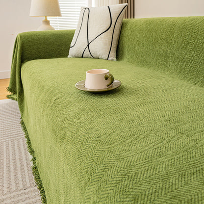 Herringbone Chenille Chenille Sofa Cover