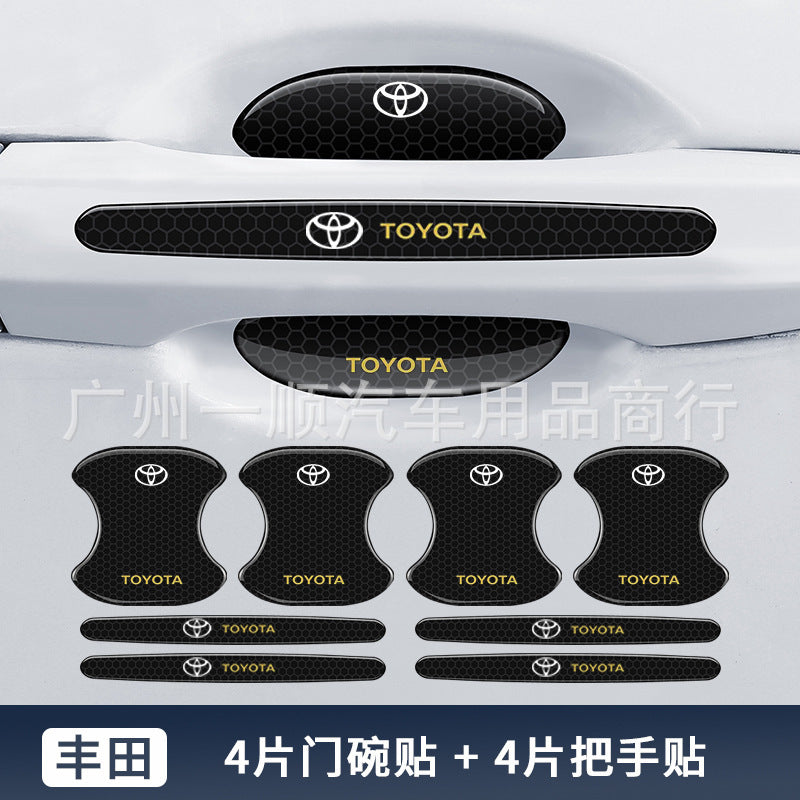 🔥Hot Selling🔥Exclusive Logo🔥Carbon Fiber Door Handle Protective Cover (8PCS)