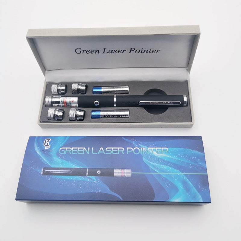 With five-star green laser pointer