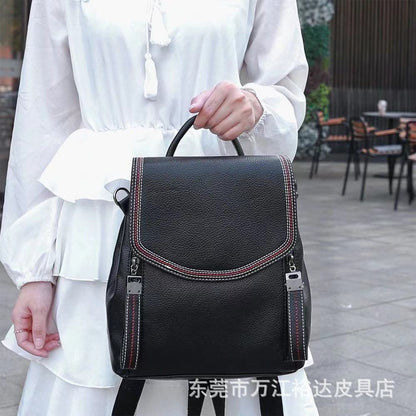 Genuine Leather Versatile Fashion Crossbody Shoulder Bag for Women
