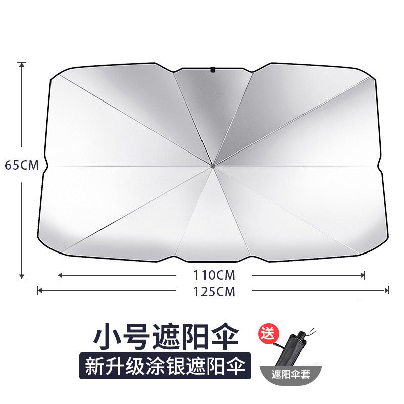 New retractable open car sun shade umbrella