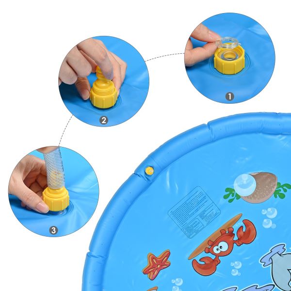 Play mat with water fountain