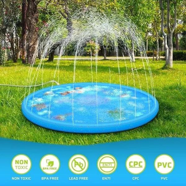 Play mat with water fountain