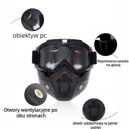 Special welding and cutting mask (anti-glare, anti-ultraviolet, anti-dust)