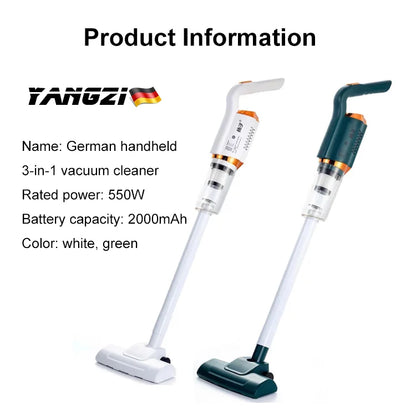 Wireless strong endurance, multifunctional large suction, a variety of suction head can be replaced, can be used in the home car. Say goodbye to dirt and dust with the Home Handheld Cordless Vacuum Cleaner!