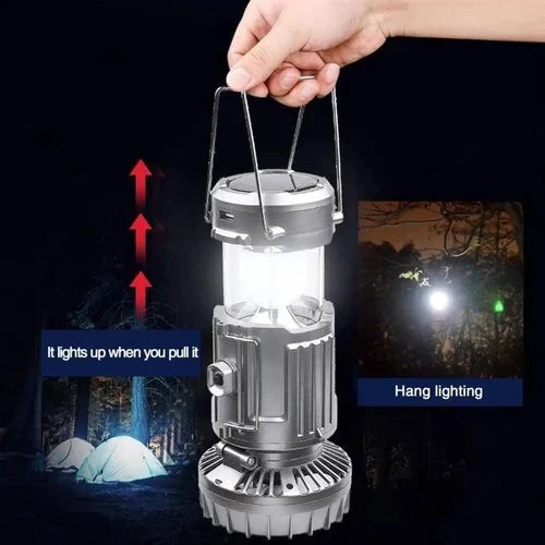 MJAA?-Portable LED Camping Lantern With Fan