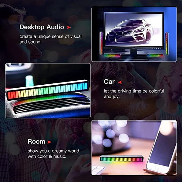 Wireless Sound Activated RGB Light Strip