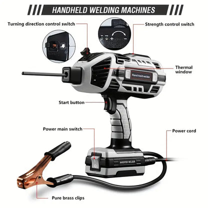 Handheld Arc Welder - Automatic Current Thrust Electrodes