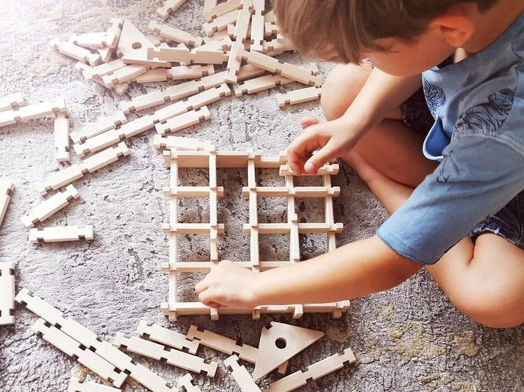 LOGO-BURG wooden toy kit, wooden building blocks, wooden building blocks