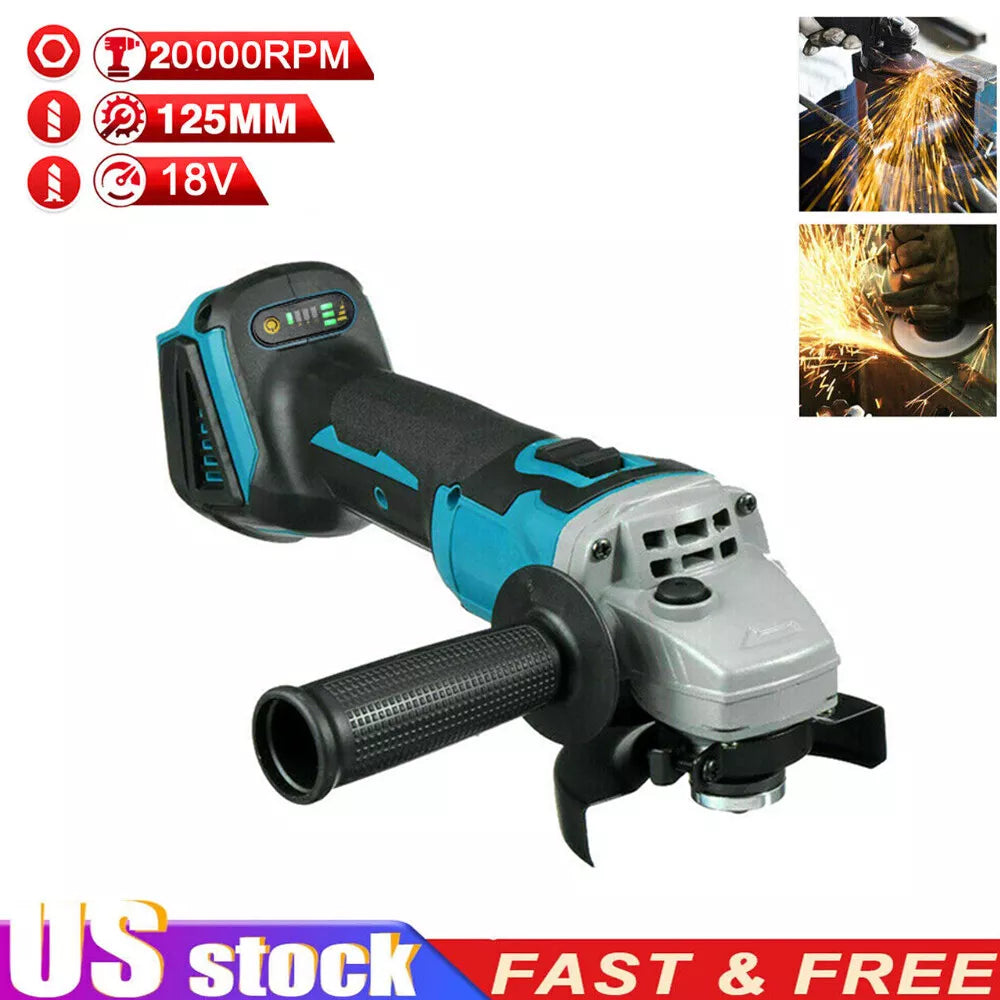 18V 125mm Brushless Angle Grinder For Makita Cordless Machine Cut & Polish Tool