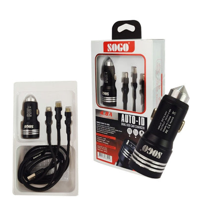 SOGO FAST CAR CHARGER 3 IN 1