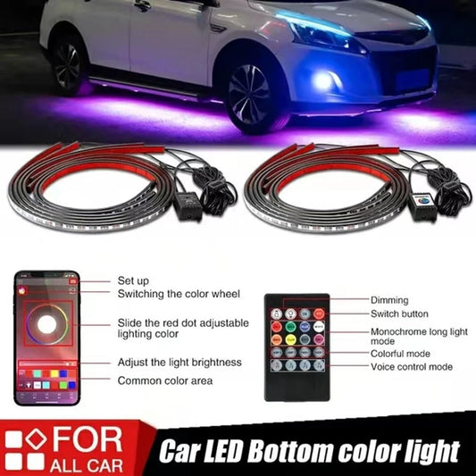 🔥49% OFF🔥 2023 Car Chassis Flexible RGB Waterproof LED Strip Lights (4PCS)