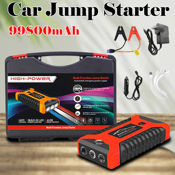 Electric Jump Starter & Power Bank & Tyre Inflator