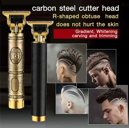 😀😀 Carving oil head hair clipper 🌈🌈Selected cutter head strong motor 🎉🎉Metal material, quiet and low noise ❤😀 Hollow-out design trendy personality