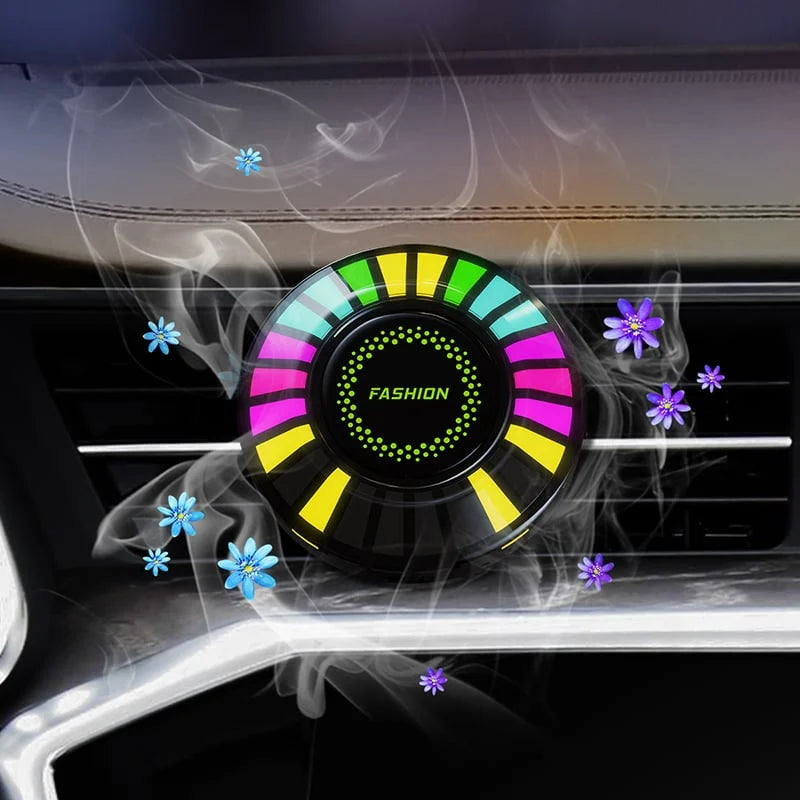 🔥Bluetooth Car RGB Ambient Light USB Vehicle Rhythm Fragrance Lamp Strip Air Freshener🔥