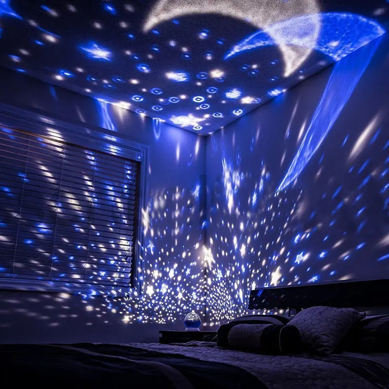 Creative Gift starry sky Night Lamp 360 Degree Rotation Small Star  Night Light