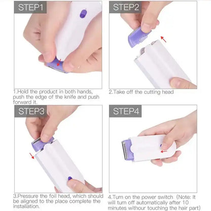 SensaTouch™ painless hair removal device