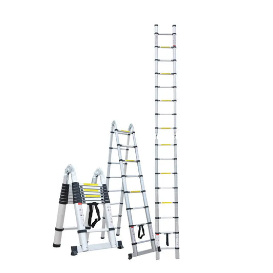 2023 multi-function aluminum alloy telescopic ladder joint folding indoor ladder truck rack
