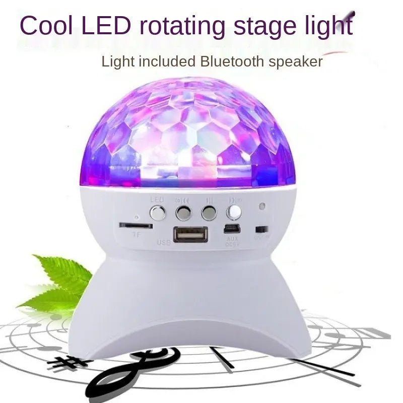 LED Stage Audio Colorful Light Speaker Radio Mini Wireless Audio Square Dance Speaker