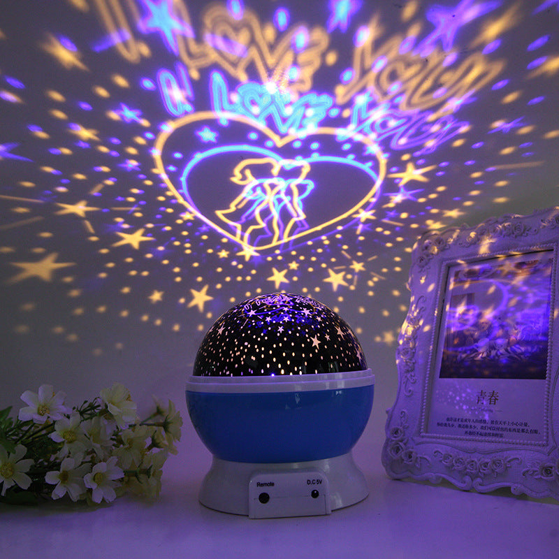 Creative Gift starry sky Night Lamp 360 Degree Rotation Small Star  Night Light