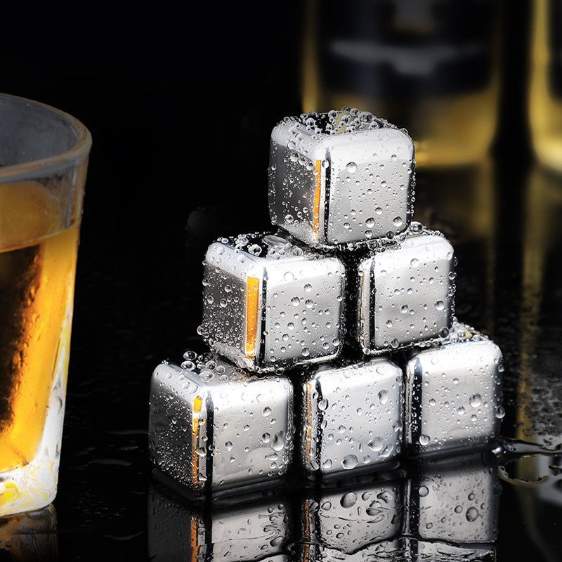🔥🔥 Whiskey Ice Cube 304 Stainless Steel IceCube for Cola Wine Drinks🔥🔥