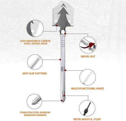 Multi-Purpose Ordnance Shovel With Camouflage Bag