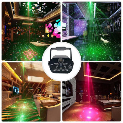 Famiy Flower 60 Pattern Laser Projector Stage Light LED RGB Party