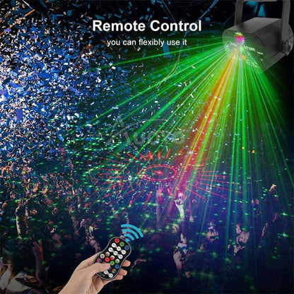 Famiy Flower 60 Pattern Laser Projector Stage Light LED RGB Party